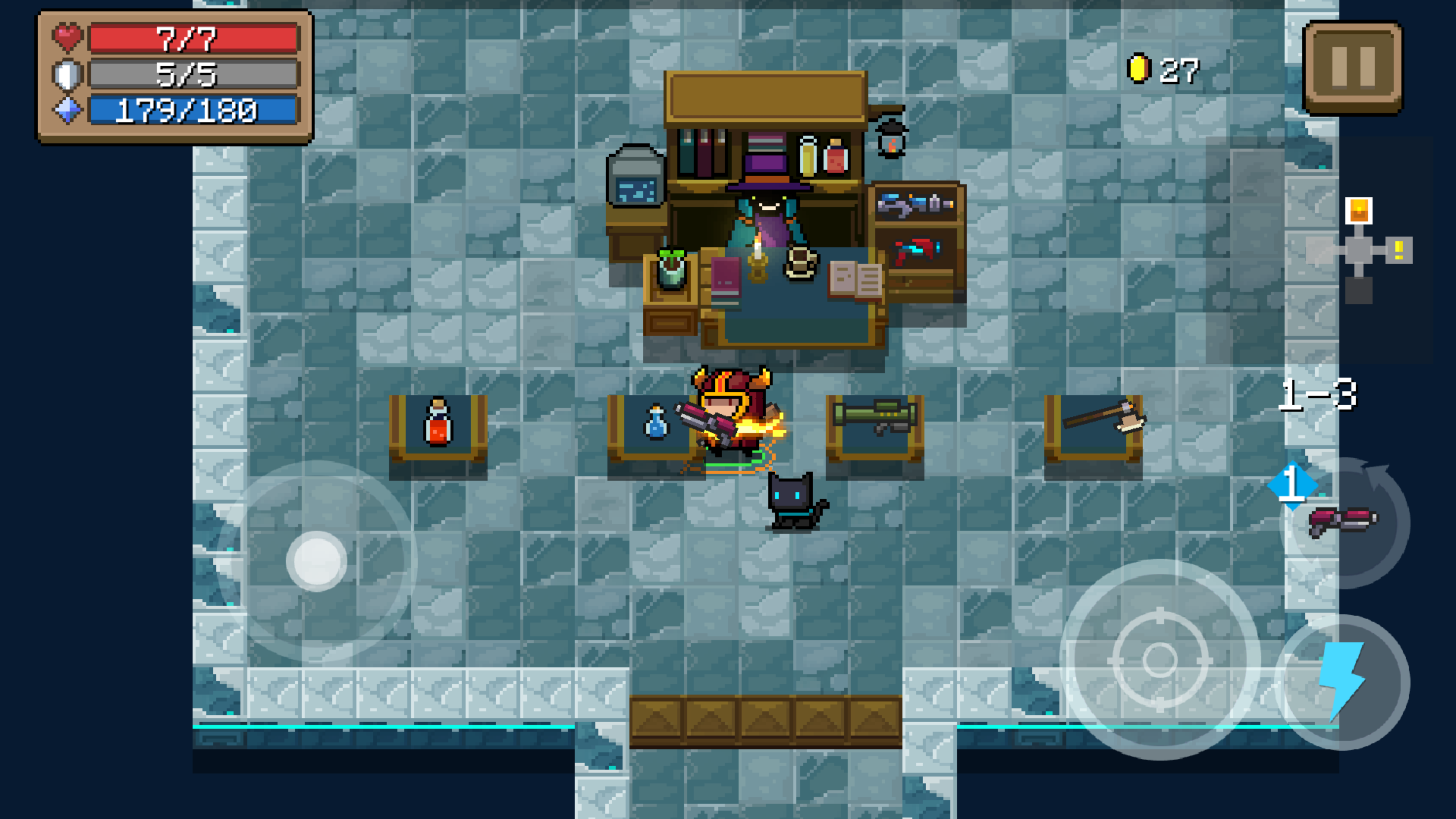 Trader NPC in the dungeon